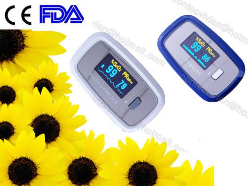 FDA CE Finger Pulse Oximeter Blood Oxygen Saturation SPO2 PR Color LCD monitor