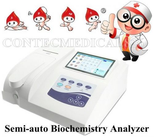 BC300 Semi-auto Biochemistry Analyzer measure Blood/body fluid,touch screen,CE