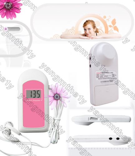 CE FDA LCD Pocket Fetal Doppler Baby heart rate,Pregnancy ,FHR Fetus , earphone