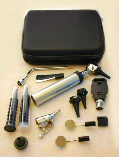 *NEW* ENT (Ear, Nose and Throat) Diagnostic Kit, Otoscope, Ophthalmoscope + Case
