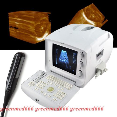 Portable digital ultrasound scanner machine veterinary rectal probe 3dworkstatin for sale
