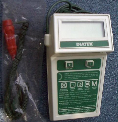 NEW DIATEK 600 DIGITAL THERMOMETER WITH PROBE + COVERS