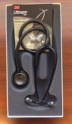 3M Littmann Classic II S.E. 28&#034; Stethoscope BLACK EDITION #2218BE New in Box