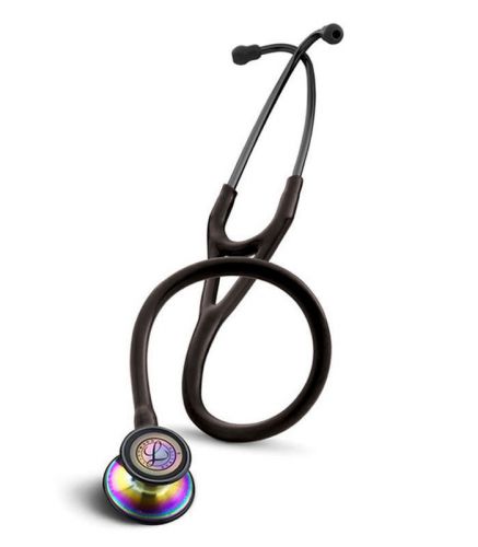 New 3m littmann cardiology iii stethoscope rainbow &amp; black, special edition! for sale
