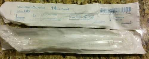 * 6 (lot) Busse Ref No. 285 Vacuum Curette 14mm Curved