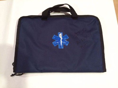 Ems airway kit zippered bag with reflective star of life for sale
