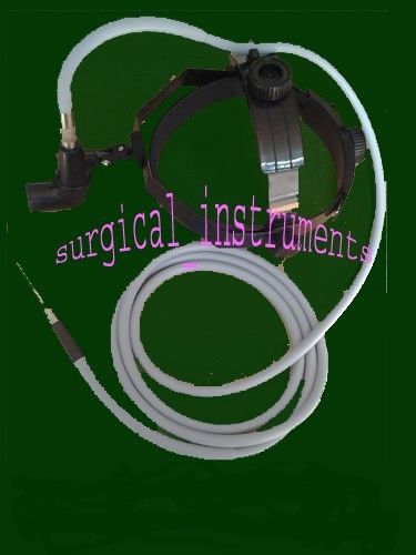ENT HEADLIGHT with Fiber optic Cable Surgical , Lab &amp; Life Science equipment