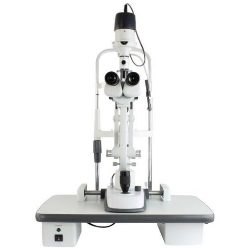 Us ophthalmic slit lamp microscope with table top esl-7800 ezer warranty 1 year for sale