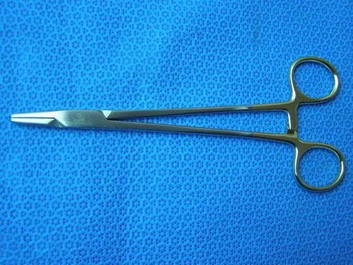 NEW MAYO-HEGAR Needle Holder T/C 7&#034; GOLD-Rings Surgical Veterinary Instrument