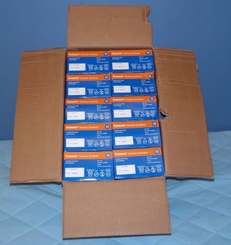 Cardinal Health Esteem Stretchy Synthetic Exam Gloves xs 10 Boxes 8880B 150/box