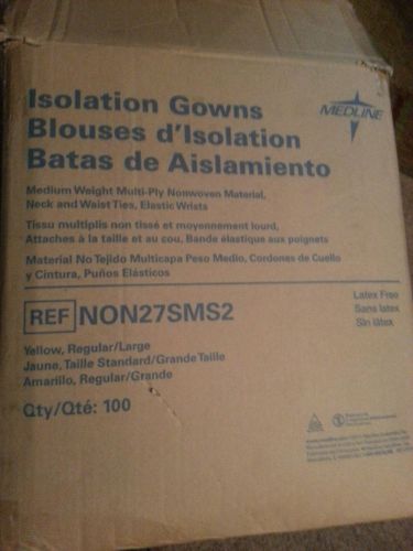 Isolation Gowns Medium Weight Gown Regular-Large Case Of 100