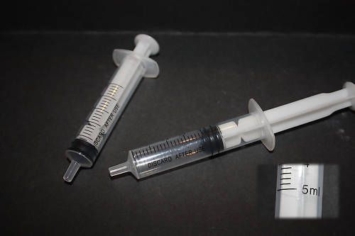 5ml Disposable Plastic Syringe Pk5 Brand New