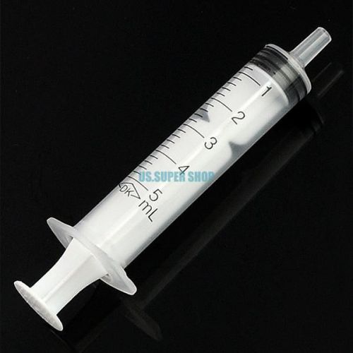 5ml Disposable Plastic Sampler Syringe For Measuring Hydroponics Nutrient x20