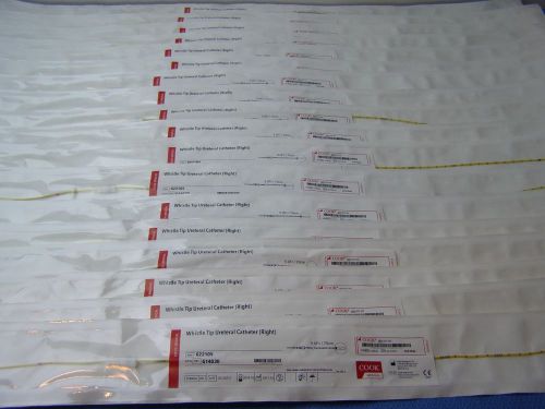 Lot of 18-COOK Medical Whistle Tip Ureteral Cath 5.0Fr Right Ref: G14030