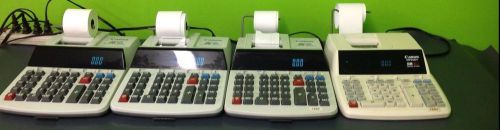SET OF FOUR CANON MP27D 12 DIGIT HIGH SPEED 2 COLOR PRINTING CALCULATOR PLUS CLO