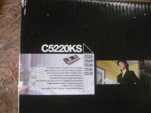 New OEM Genuine Lexmark C5220KS Black Toner Cartridge OPEN BOX