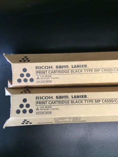Ricoh, Savin, Lanier Toner Print Cartridge BLACK C4500/C4540 Lot Of Two OEM