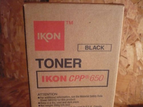 2 New OEM Genuine IKON CPP650 Black Toner Cartridges. Lot-Bundle of 2 cartridges