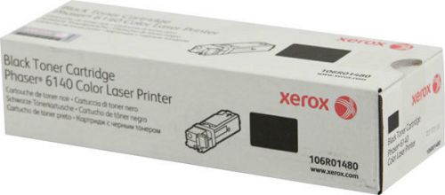 Xerox Black toner Cart. for Phaser 6140 printer Pt #106R1480 genuine OEM
