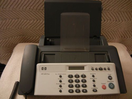 HP 640 SNPRG-0701 Fax/copy Machine