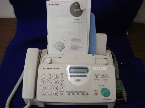 (M) Sharp UX - 300 Plain Paper Fax Machine and Telephone