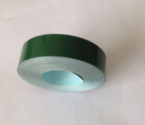 Roll of dymo compatible 12mm x 3m gloss green embossing tape - unbranded for sale