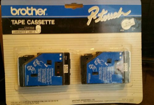 Brother Tape Cassette Laminated Labels- P Touch TC-20 *Brand New unopened *