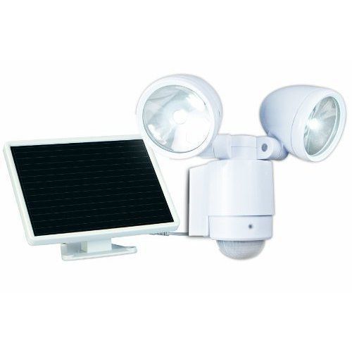 Maxsa innovations 44418 dual-head solar spotlight - white for sale