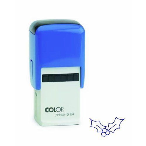 COLOP Printer Q24 Holly Picture Stamp - Blue