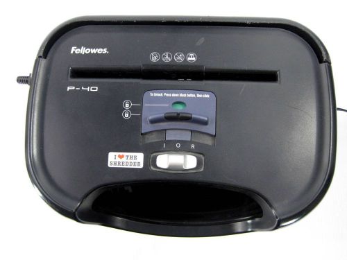 Fellowes powershred p-40 strip cut shredder. home personal use. works 100% for sale