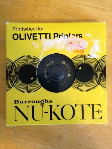 Burroughs NU-KOTE Printwheel