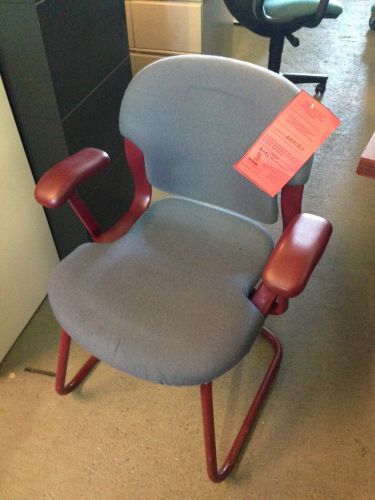 *LOT OF 4 GUEST/SIDE CHAIRS w/ SLED BASE by HERMAN MILLER EQUA* Pick Up Only *
