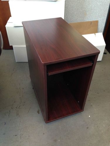 *** mobile cpu stand in mahogany color laminate *** pick up only *** for sale