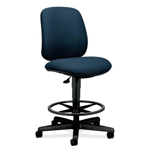 Hon 7705 pneumatic task stool - olefin blue seat - urethane for sale
