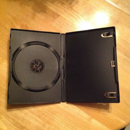Empty DVD Cases (7) Black Slim &amp; Regular