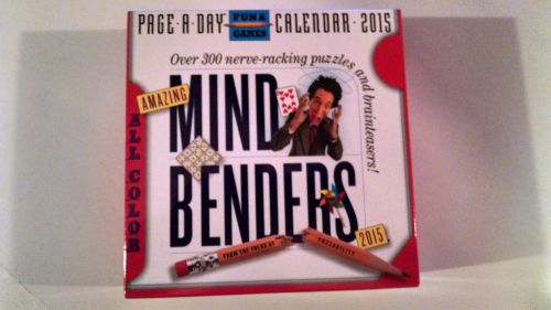 2015 Page a Day &#034; Mind Benders&#034; Calendar