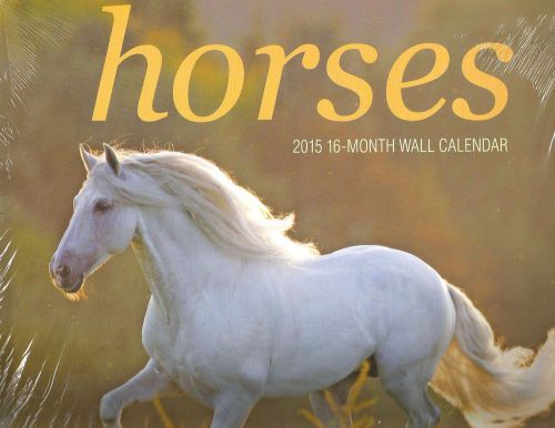 HORSES 16 MONTH 2015 LARGE WALL CALENDARS..FAST SERVICE.