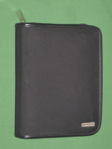 Compact 1.25&#034; black nylon sport franklin covey planner zipper organizer binder for sale
