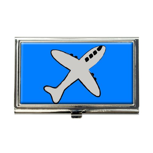 Plane Airplane Travel Flying Business Credit Card Holder Case
