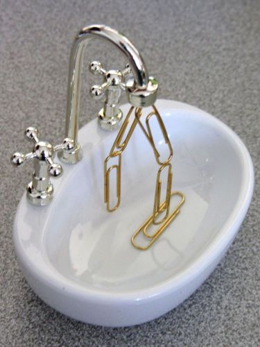 Small Sink Paper Clip Holder Table Organizer Decorative Small Office Goods