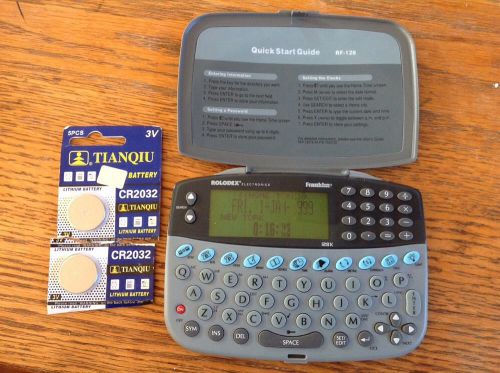 Electronic Rolodex RF-128 Pre-Owned Fresh Batteries And 2 Extra Batteries