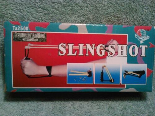 New in box Slingshot wrist-rocket leather Kentucky Tactical Supplies REAL DEAL