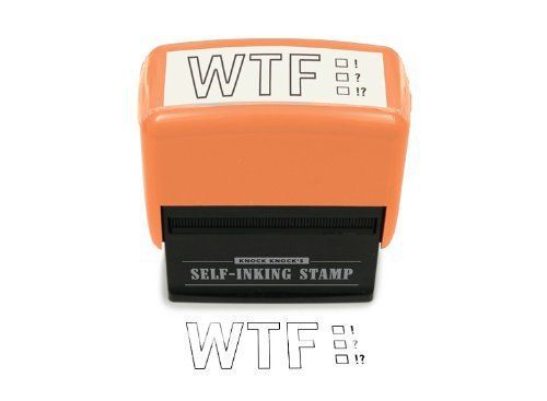 WTF Knock Knock Wtf Self-Inking Stamp, 1 Count Brand New!