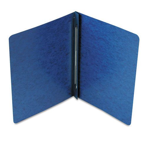 Side opening pressguard report cover, prong fastener, letter, dark blue for sale