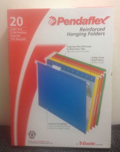 Pendaflex  Reinforced Hanging Folder, Assorted Colors, 20/Box