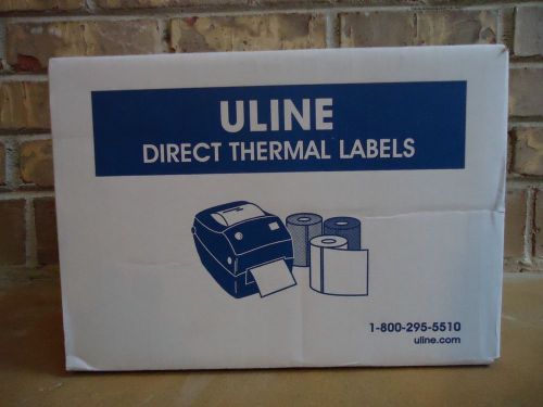 Uline 4 x 6 Thermal Labels - Works w/ Zebra, Eltron, Sato, Datamax ++