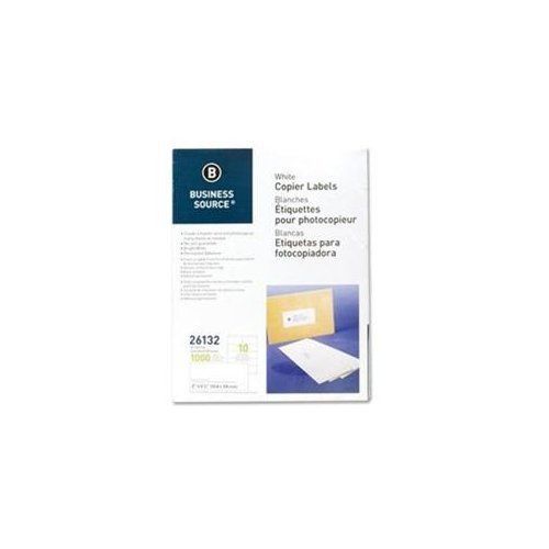 Business Source White Copier Mailing Label - 2&#034; Width X 4.25&#034; Length (bsn26132)