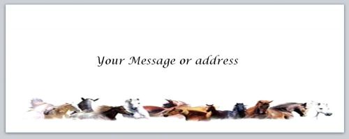 30 Horses Personalized Return Address Labels Buy 3 get 1 free (bo170)