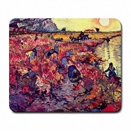 New Vincent Van Gogh The Red Wine Gardens Mouse Pad Mats Mousepad Hot Gift