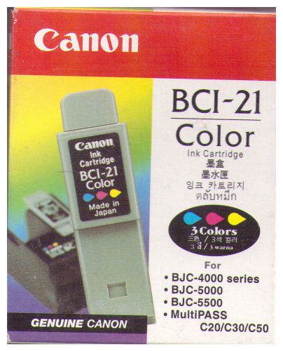 3x canon bci - 21 color ink cartridge for sale